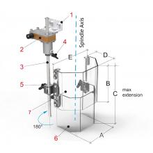 Ščitnik za vrtalni stroj PTR 05/180 /mikrostikalo/ / Bernardo