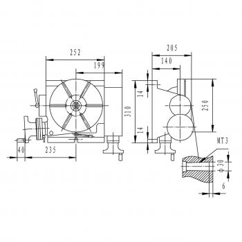 Delilnik-nagibni TSK 250