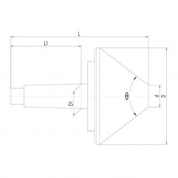 Vrtljivi centrirni stožec MK 3 / 100 mm