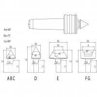 Prostovrteča konica SMA - MK 3 - z nastavki