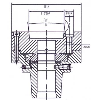 Vpenjalna glava C 5 z nasadilom D1 - 4