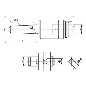 Glava za rezanje navojev MK 3 / M12 - M24