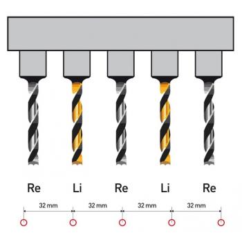 Agregat za vrtanje linijskih izvrtin 32 mm z vpetjem za vrtalne stroje 