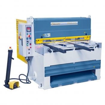 Elektro škarje MTE 1100 x 6 NCC / motorno nastavljiv omejilec / izmet pločevine spredaj ali zadaj