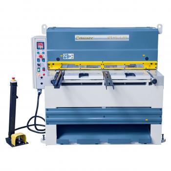 Elektro škarje MTE 1100 x 6 NCC / motorno nastavljiv omejilec / izmet pločevine spredaj ali zadaj