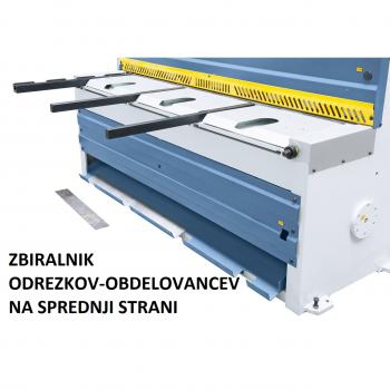 Elektro škarje MTR 1560 x 3 NCC / motorno nastavljiv omejilec / pnevmatsko pridržalo pločevine / izmet pločevine spredaj ali zadaj