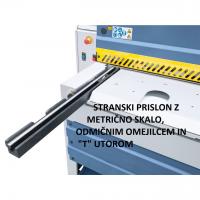 Elektro škarje MTR 3060 x 3 NCC / motorno nastavljiv omejilec / pnevmatsko pridržalo pločevine / izmet pločevine spredaj ali zadaj